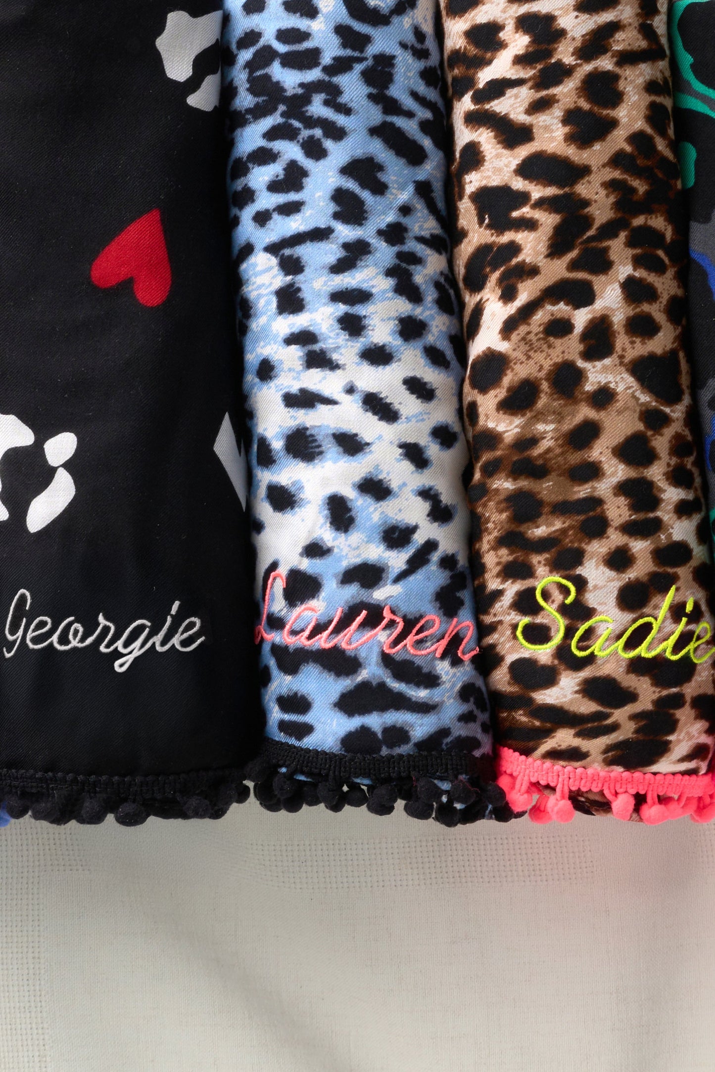 Scamp & Dude x Sabrina Elba Taupe with Grey Wild Leopard Charity Super Scarf