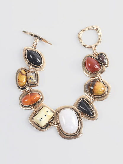 Boheme Geometrical Stones Bracelet