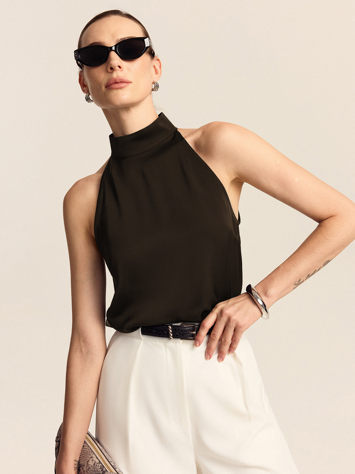 Satin Halter Top