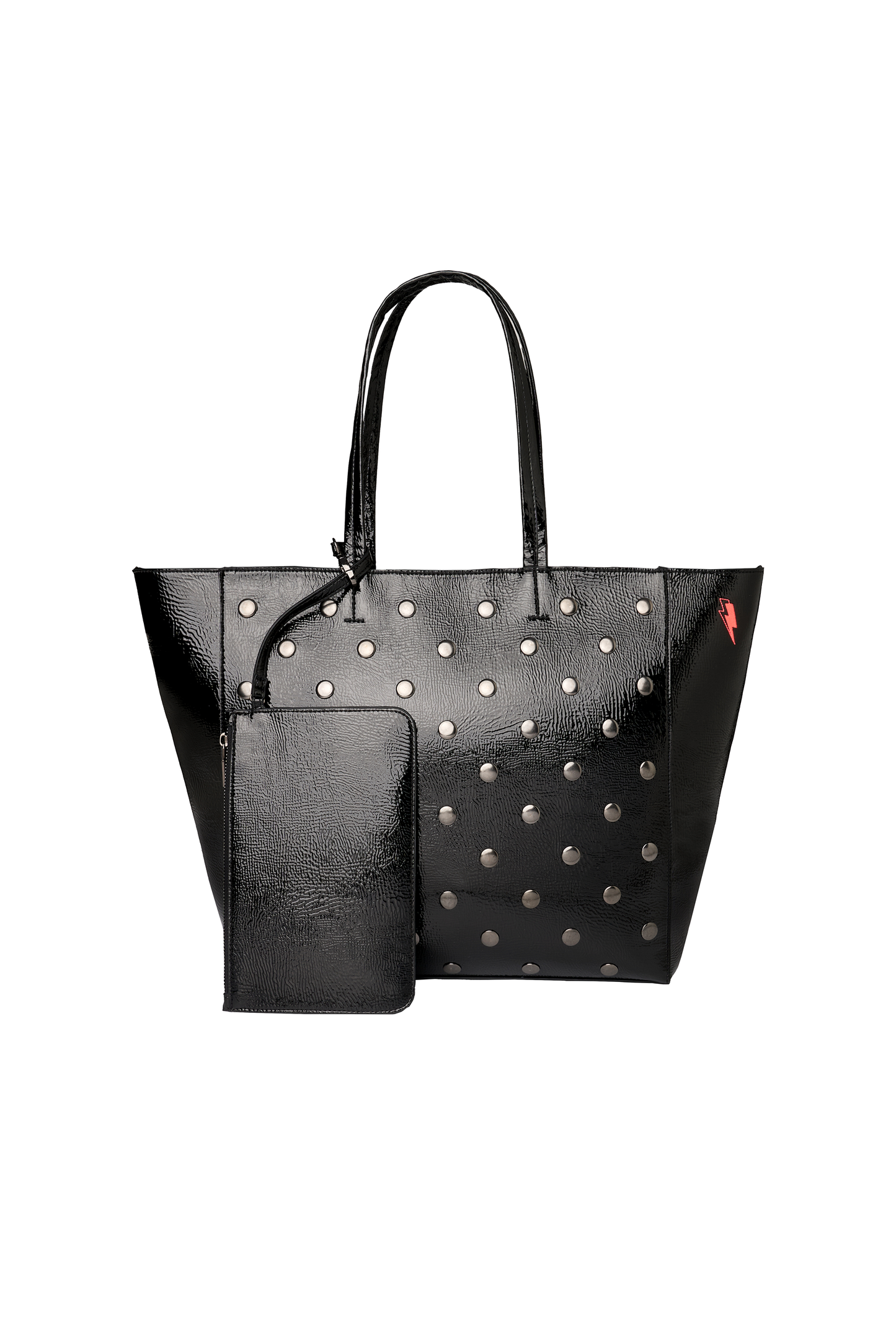 Black Studded Tote Bag