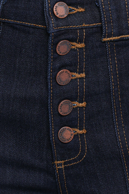 Jacinta Button Down Slim Wide Jean - Dark Wash