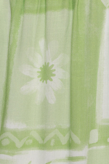 Eudora Maxi Dress - Green Print