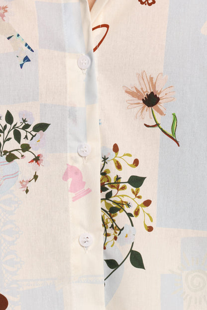 Jaymes Shirt - Blue Floral